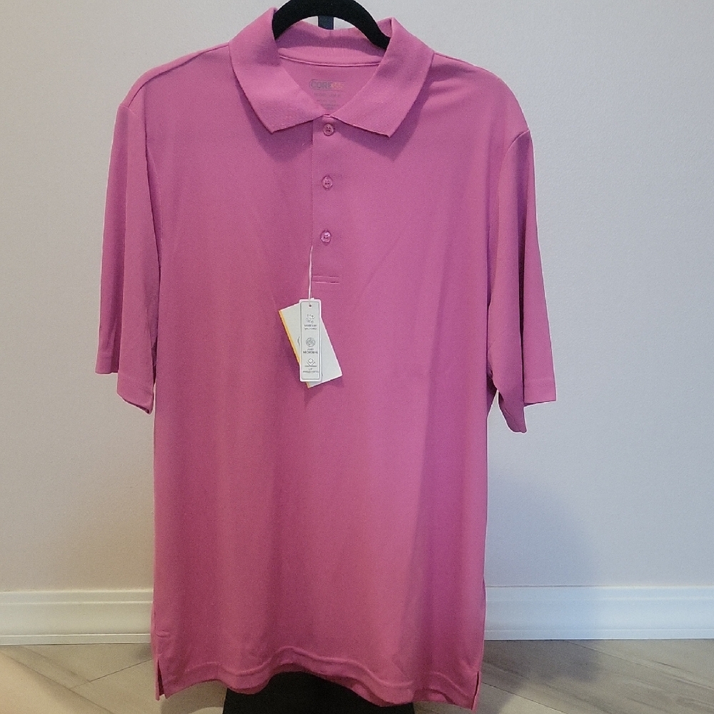 Men's Polo Shirt in Vibrant Pink